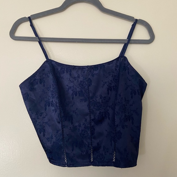 Victoria's Secret Tops - Victoria secret vintage rare corset tank blue